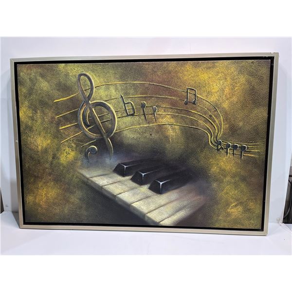 Piano Keys and Musical Notes Print 25Hx38W