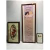 Image 1 : "Count Your Blessings" poem 14Wx38H  Flowers Shadow Box 13W 22H  "Friendship's Road" 6Wx10H