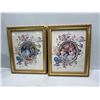 Image 1 : Pair of Children at Play Framed Wall Art 13W 16H