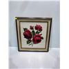 Image 1 : Three Pieces of Beautiful Framed Flower Themed Needlework Art 12Wx16H, 16Wx16H, 19Wx20H