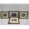Image 1 : Four Pieces of Framed Needlework Wall Art  13Wx11H, 12Wx10H (2) 11Wx10H