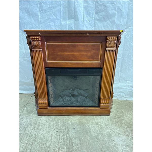 Fireplace Cabinet with Side Shelves 52Wx16Dx45H