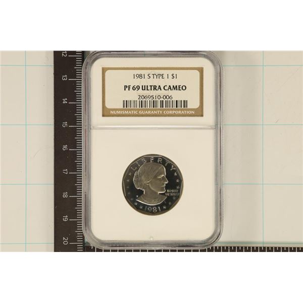 1981-S TYPE I SBA DOLLAR NGC PF69 ULTRA CAMEO