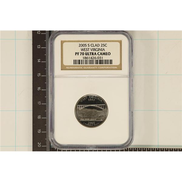 2005-S WEST VIRGINIA NGC PF70 ULTRA CAMEO