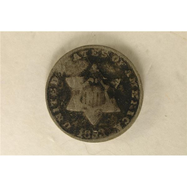 1853 THREE CENT PIECE (SILVER)