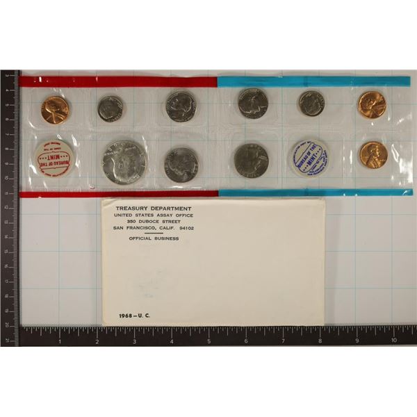 1968 US MINT SET (UNC) P/D/S (WITH ENVELOPE)