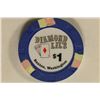 Image 1 : $1 DIAMOND LIL'S CASINO CHIP BENTON, WASHINGTON