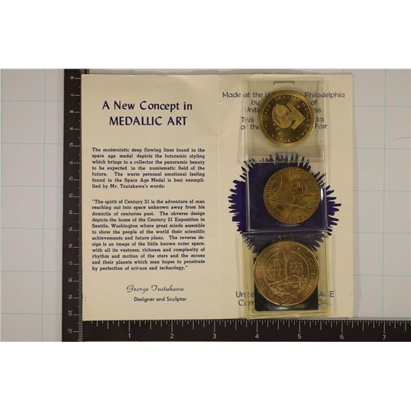 MEDALLIC ART "THE WORLD'S FIRST US SPACE AGE COIN"
