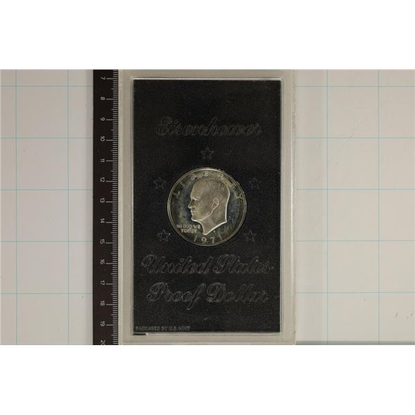 1971-S PROOF IKE DOLLAR (BROWN PACK) NO OUTER