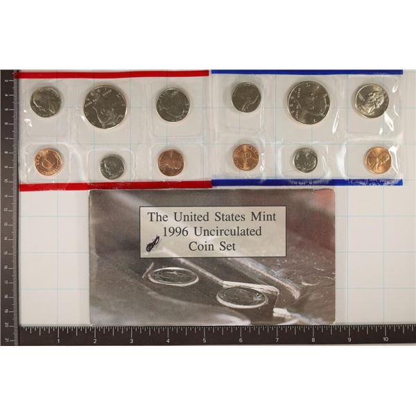 1996 US MINT SET (UNC) P & D (WITH ENVELOPE)