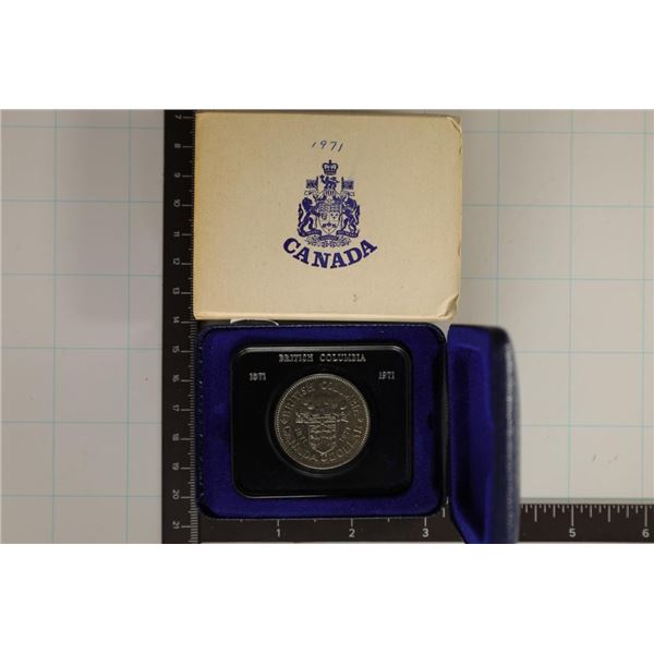 1971 CANADA UNC $1 IN BLUE FLIP CASE. IN ORIGINAL