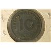 Image 2 : 1942-F GERMAN 10 REICHSPFENNIG WITH SWASTIKA