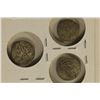 Image 2 : 3 SILVER DIME SIZED OTTOMAN EMPIRE PARA COINS: