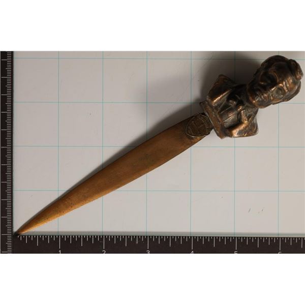 ABRAHAM LINCOLN 7 1/4" METAL LETTER OPENER