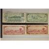 Image 2 : 4-CANADA BILLS 1-1954 $1, 1973-$1 AND 2-1954 $2