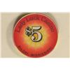 Image 2 : $5 LADY LUCK CASINO CHIP BILOXI, MISSISSIPPI