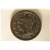 Image 1 : 1849 US LARGE CENT WITH HOLE