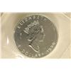 Image 2 : 1990 CANADA SILVER $5 MAPLE LEAF 1 OZ. .9999 SILV.