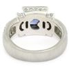Image 8 : New Platinum 2.37 ctw Tanzanite and Diamond Halo Ring