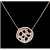 Image 2 : 0.77 ctw Diamond Necklace - 14KT Rose Gold