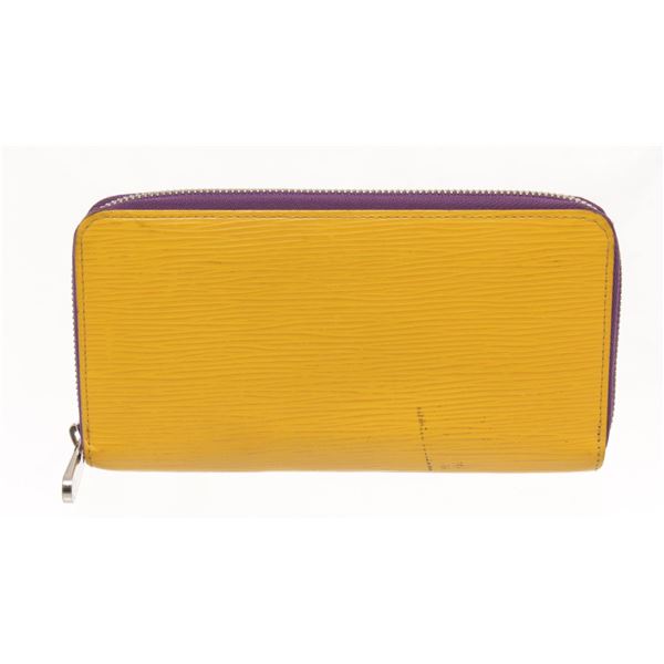 Louis Vuitton Yellow Epi leather Zippy Wallet