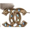 Image 5 : Chanel Gold CC Rhinestone Brooch