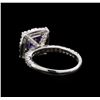 Image 3 : 14KT White Gold 2.43 ctw Tanzanite and Diamond Ring