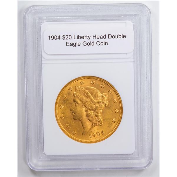 1904 $20 Liberty Head Double Eagle Gold Coin