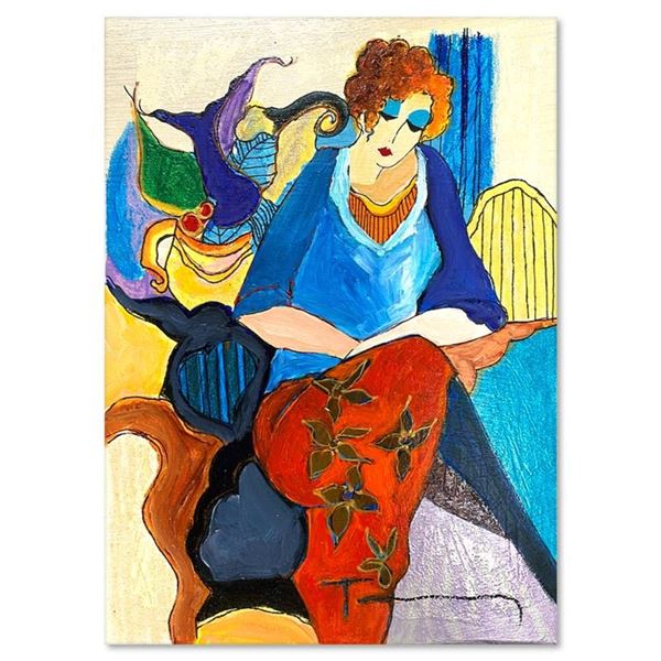 Waiting by Tarkay (1935-2012)