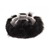 Image 4 : Christian Dior Cookie Bag Charm Leather and Fur Black