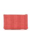 Image 2 : Chanel Deauville Pouch Striped Mixed Fibers Small Red