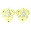 Image 1 : 14k Yellow Gold 1.80 ctw Diamond Triangular Earrings