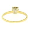 Image 5 : 14k Two Tone Gold 0.40 ctw Illusion Prong Set Round Diamond Solitaire Band Ring
