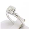 Image 2 : Vintage 14k White Gold 0.18 ctw Round Diamond Illusion Set Solitaire Ring