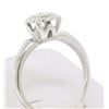 Image 3 : Vintage 14k White Gold 0.18 ctw Round Diamond Illusion Set Solitaire Ring