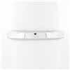 Image 1 : New 18k White Gold 3.45mm Plain Polished Flat Squared Wedding Band Stack Ring