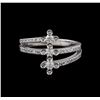 Image 2 : 0.37 ctw Diamond Ring - 14KT White Gold