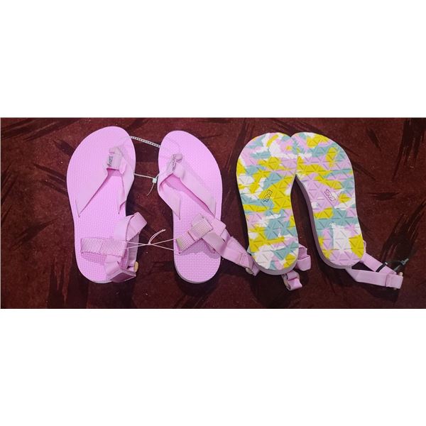 NEW 2 SETS OF LADIES TEVA SANDLES RETAIL VALUE EACH $60