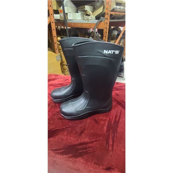 NEW SIZE 11 NATS ULTRA LIGHT  EVA COMPOSITE TOE RAIN BOOTS