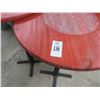 Image 2 : 4-Stained Red Highbar Table - 4 X $