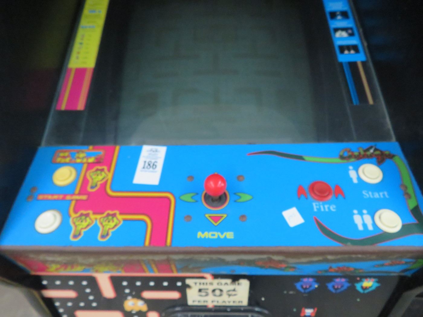 Coin Op Pacman Namco MS Pacman/Galaga Coin Op Arcade Game