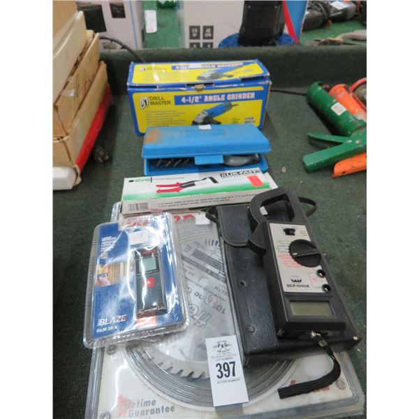 Lazer Measure, Riviter, Ampro, Hand Punch, Angle Grinder