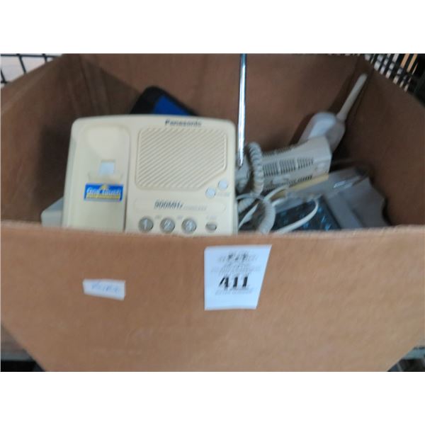 Box of Vintage Phones