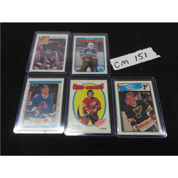 5 Assorted Hockey Cards