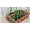 Image 2 : Vintage Pepsi 24 Bottle Wood Crate with Assortment of