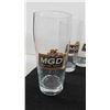 Image 2 : 4 MGD Beer Glasses , 2 Rickards Red Beer Glasses with 