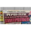 Image 2 : Pepsi & Teem Shoppers Sweepstakes Cardboard Sign 22'' x 32''