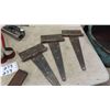 Image 2 : Older Tools : Square , Saw , Sheep Shear with Scabber ,