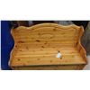 Image 2 : Pine Deacon Bench with Storage 43 1/2'' x 17'' x 33''