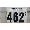 Image 1 : Diesel Price Board with Changeable Price Metal 28" x 36"